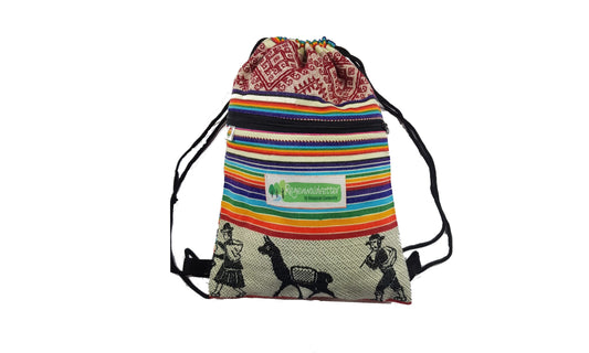 Rainbow Retro Festivalbag/ Turnbeutel