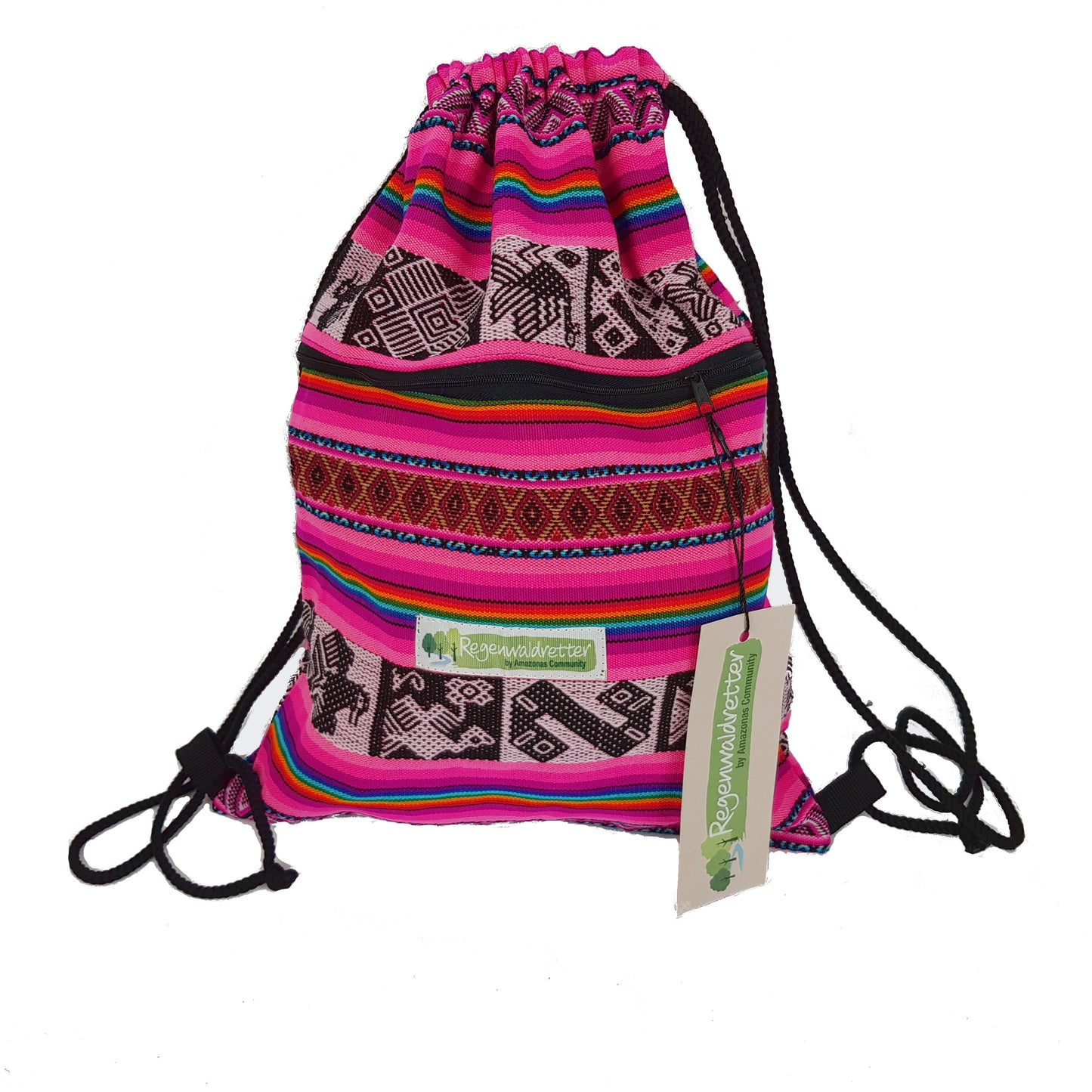 Rainbow Pink Festivalbag/ Turnbeutel